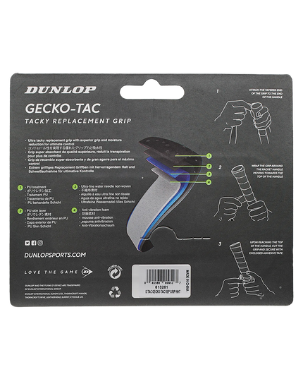 Dunlop Gecko Tac Grip white back 613261