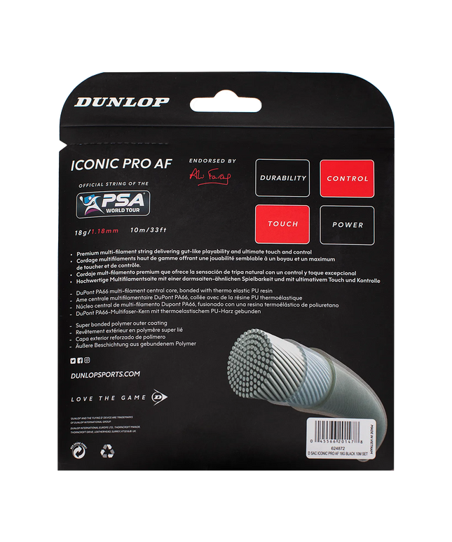 Dunlop Iconic Pro AF 1.18 mm - String Set 10 m back