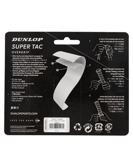 Dunlop Super Tac Overgrip 10298360 back