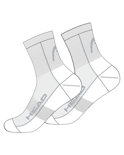 Head Performance Short Socks white technical drawing