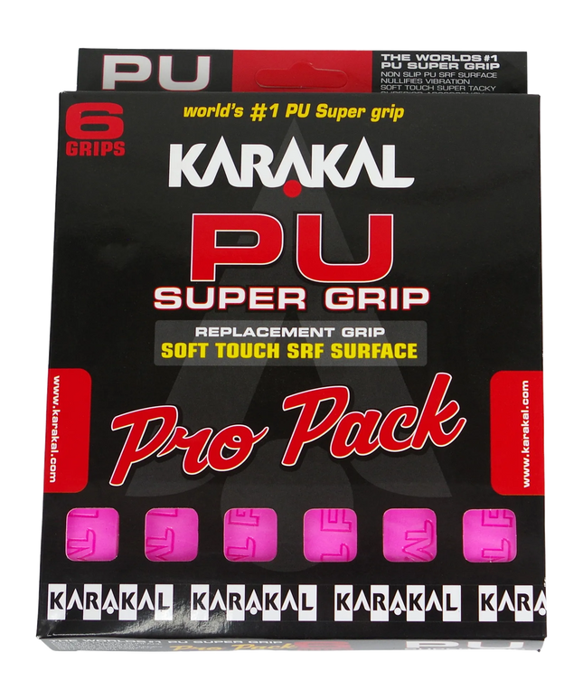 Karakal PU Super Grip Pink Pro Pack packaging